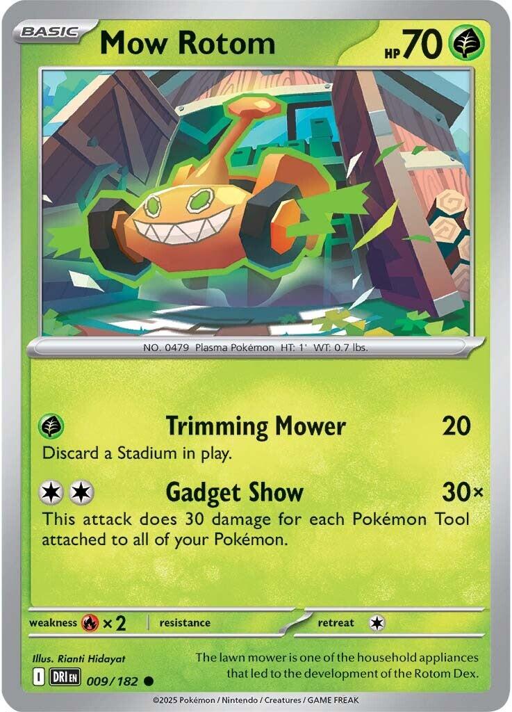 Mow Rotom (009/182) [Scarlet & Violet: Destined Rivals] | Jomio and Rueliete's Cards and Comics