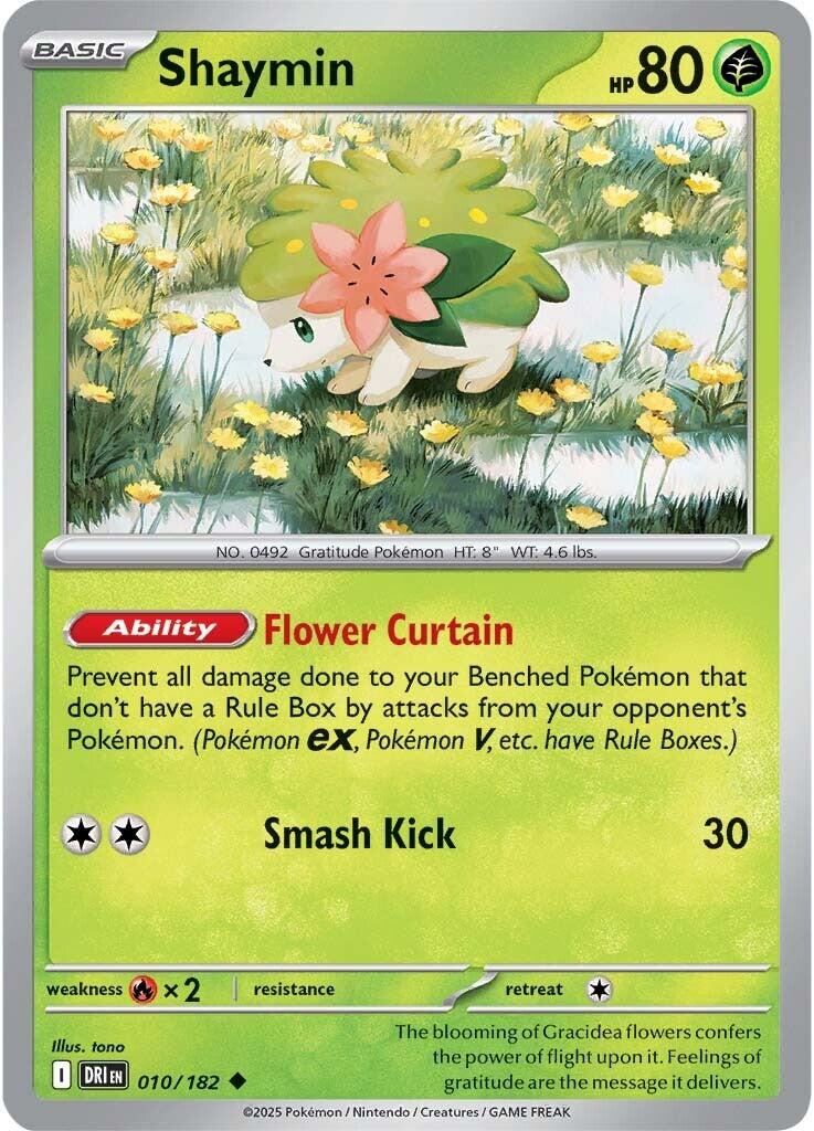 Shaymin (010/182) [Scarlet & Violet: Destined Rivals] | Jomio and Rueliete's Cards and Comics