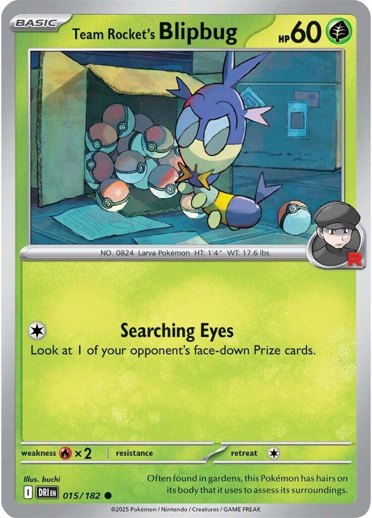 Team Rocket's Blipbug (015/182) [Scarlet & Violet: Destined Rivals] | Jomio and Rueliete's Cards and Comics