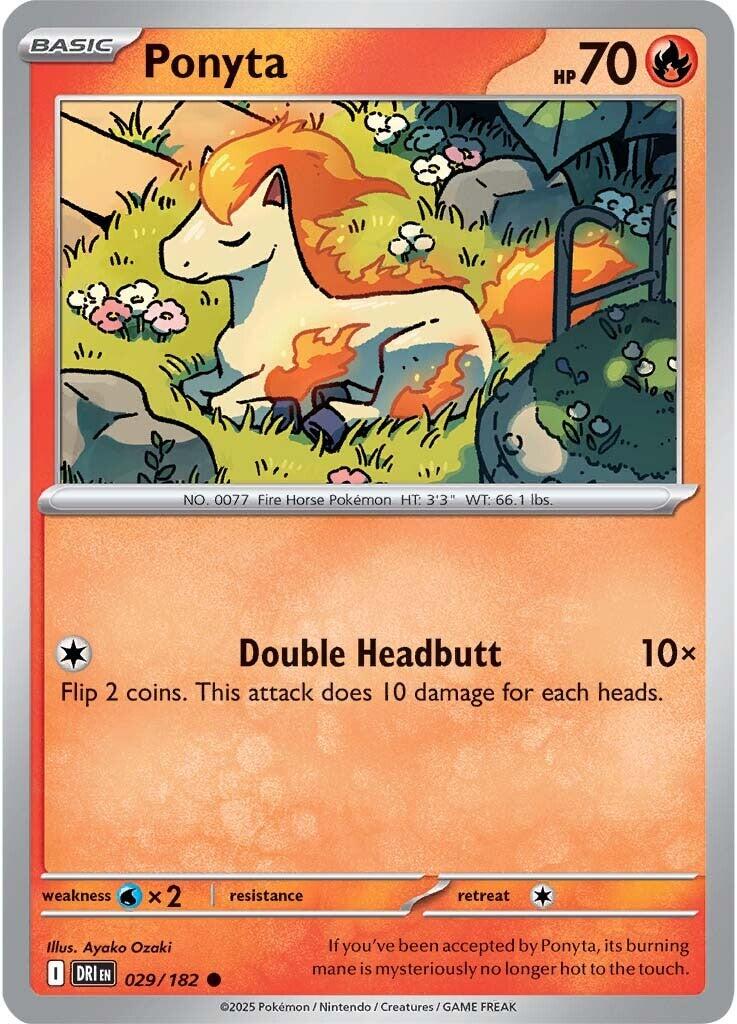 Ponyta (029/182) [Scarlet & Violet: Destined Rivals] | Jomio and Rueliete's Cards and Comics