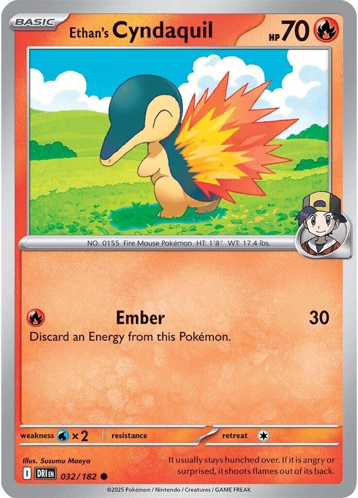 Ethan's Cyndaquil (032/182) [Scarlet & Violet: Destined Rivals] | Jomio and Rueliete's Cards and Comics