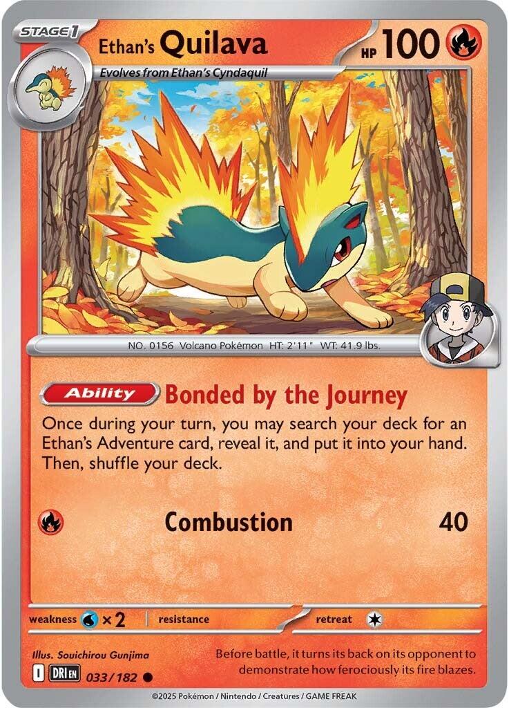 Ethan's Quilava (033/182) [Scarlet & Violet: Destined Rivals] | Jomio and Rueliete's Cards and Comics