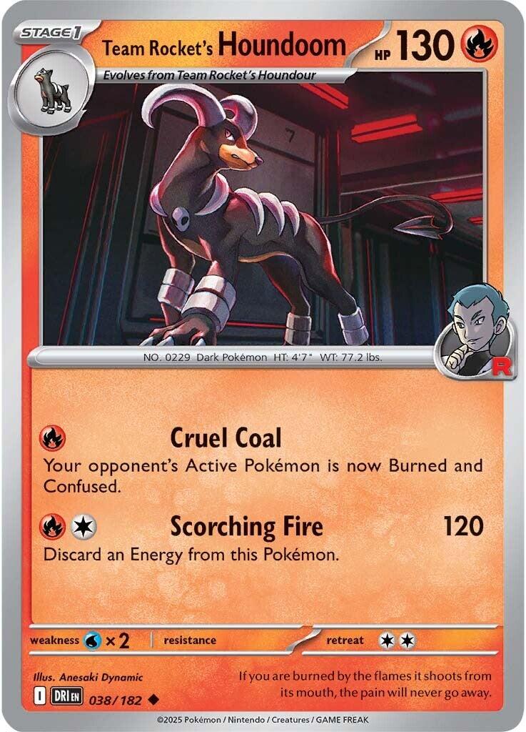 Team Rocket's Houndoom (038/182) [Scarlet & Violet: Destined Rivals] | Jomio and Rueliete's Cards and Comics