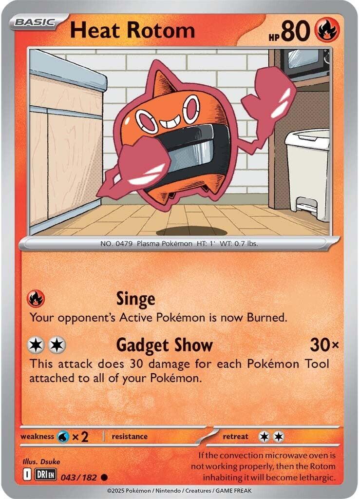 Heat Rotom (043/182) [Scarlet & Violet: Destined Rivals] | Jomio and Rueliete's Cards and Comics