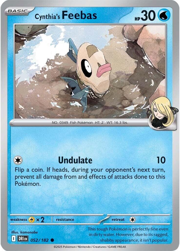 Cynthia's Feebas (052/182) [Scarlet & Violet: Destined Rivals] | Jomio and Rueliete's Cards and Comics