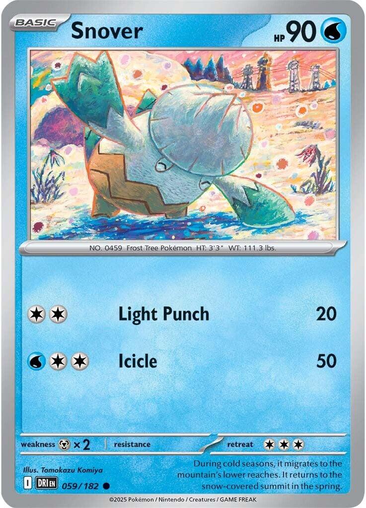 Snover (059/182) [Scarlet & Violet: Destined Rivals] | Jomio and Rueliete's Cards and Comics