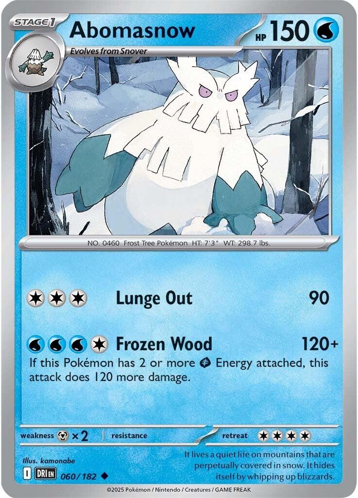 Abomasnow (060/182) [Scarlet & Violet: Destined Rivals] | Jomio and Rueliete's Cards and Comics