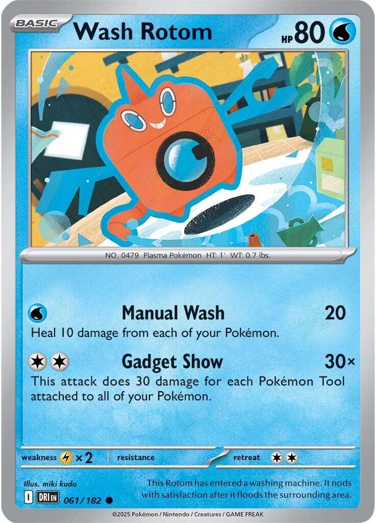 Wash Rotom (061/182) [Scarlet & Violet: Destined Rivals] | Jomio and Rueliete's Cards and Comics