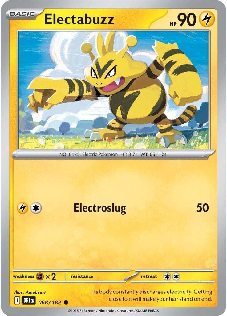Electabuzz (068/182) [Scarlet & Violet: Destined Rivals] | Jomio and Rueliete's Cards and Comics