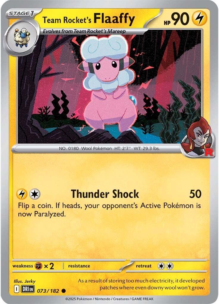 Team Rocket's Flaaffy (073/182) [Scarlet & Violet: Destined Rivals] | Jomio and Rueliete's Cards and Comics