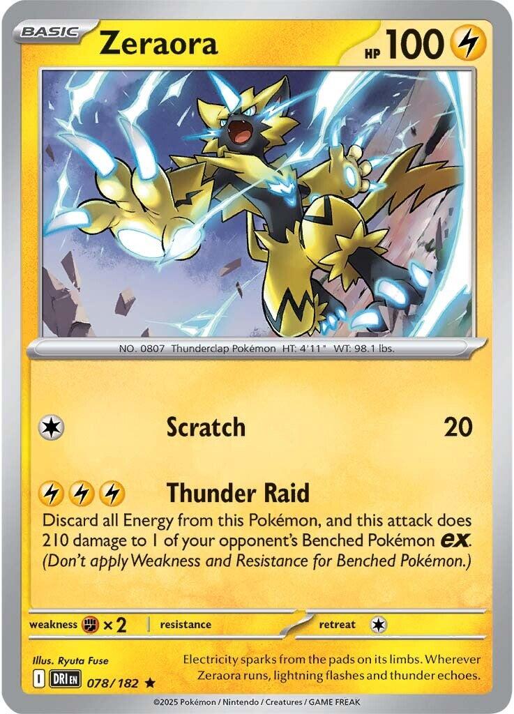 Zeraora (078/182) [Scarlet & Violet: Destined Rivals] | Jomio and Rueliete's Cards and Comics