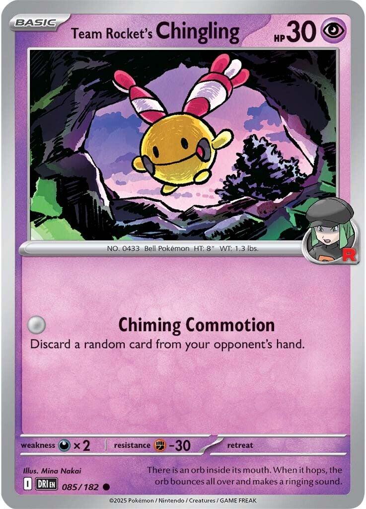 Team Rocket's Chingling (085/182) [Scarlet & Violet: Destined Rivals] | Jomio and Rueliete's Cards and Comics