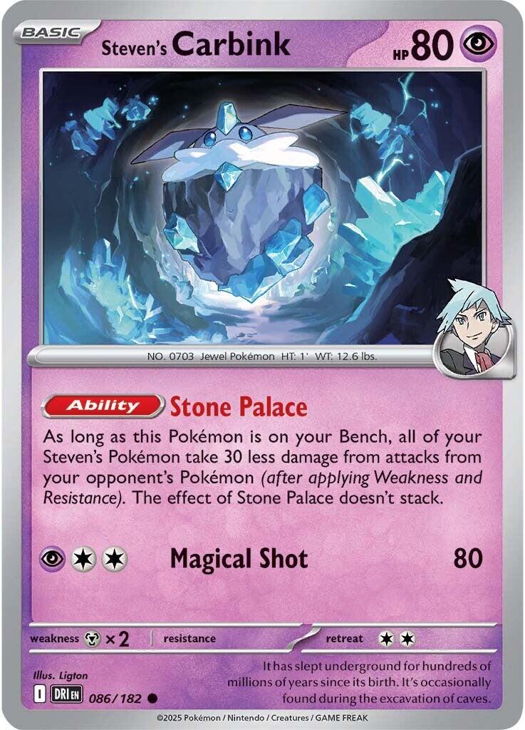 Steven's Carbink (086/182) [Scarlet & Violet: Destined Rivals] | Jomio and Rueliete's Cards and Comics