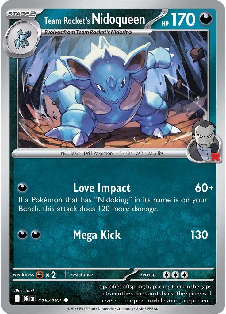Team Rocket's Nidoqueen (116/182) [Scarlet & Violet: Destined Rivals] | Jomio and Rueliete's Cards and Comics