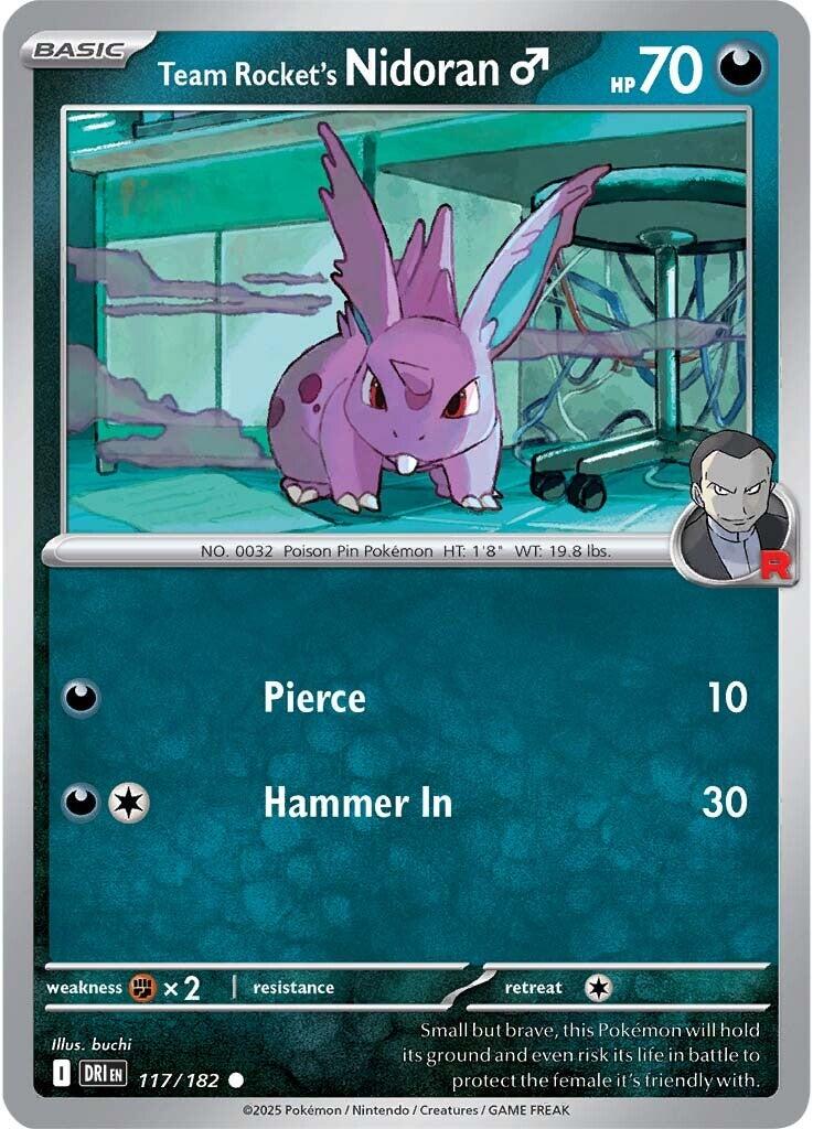 Team Rocket's Nidorand (117/182) [Scarlet & Violet: Destined Rivals] | Jomio and Rueliete's Cards and Comics
