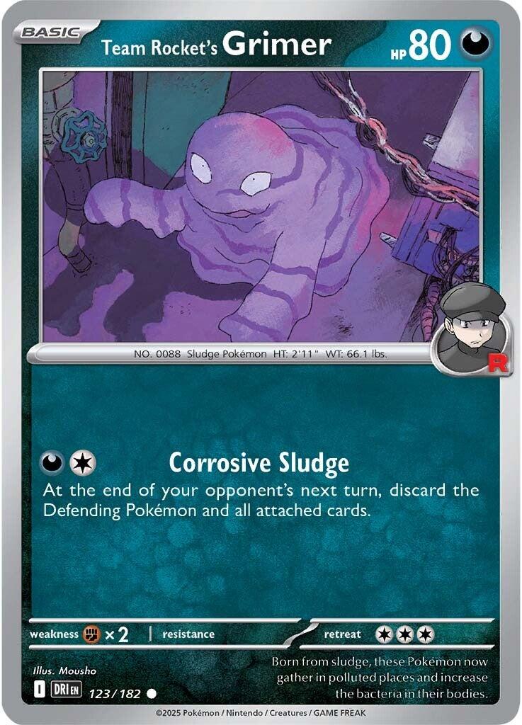 Team Rocket's Grimer (123/182) [Scarlet & Violet: Destined Rivals] | Jomio and Rueliete's Cards and Comics