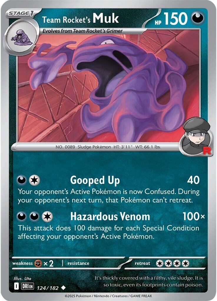 Team Rocket's Muk (124/182) [Scarlet & Violet: Destined Rivals] | Jomio and Rueliete's Cards and Comics