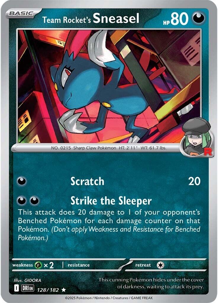Team Rocket's Sneasel (128/182) [Scarlet & Violet: Destined Rivals] | Jomio and Rueliete's Cards and Comics