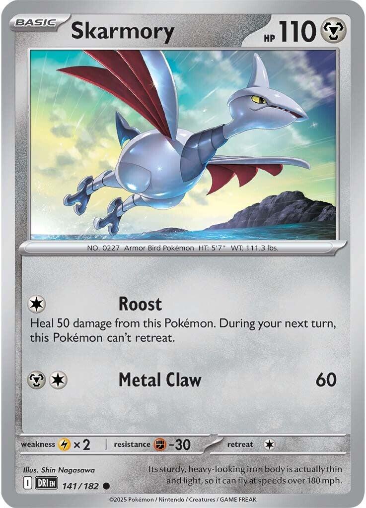 Skarmory (141/182) [Scarlet & Violet: Destined Rivals] | Jomio and Rueliete's Cards and Comics