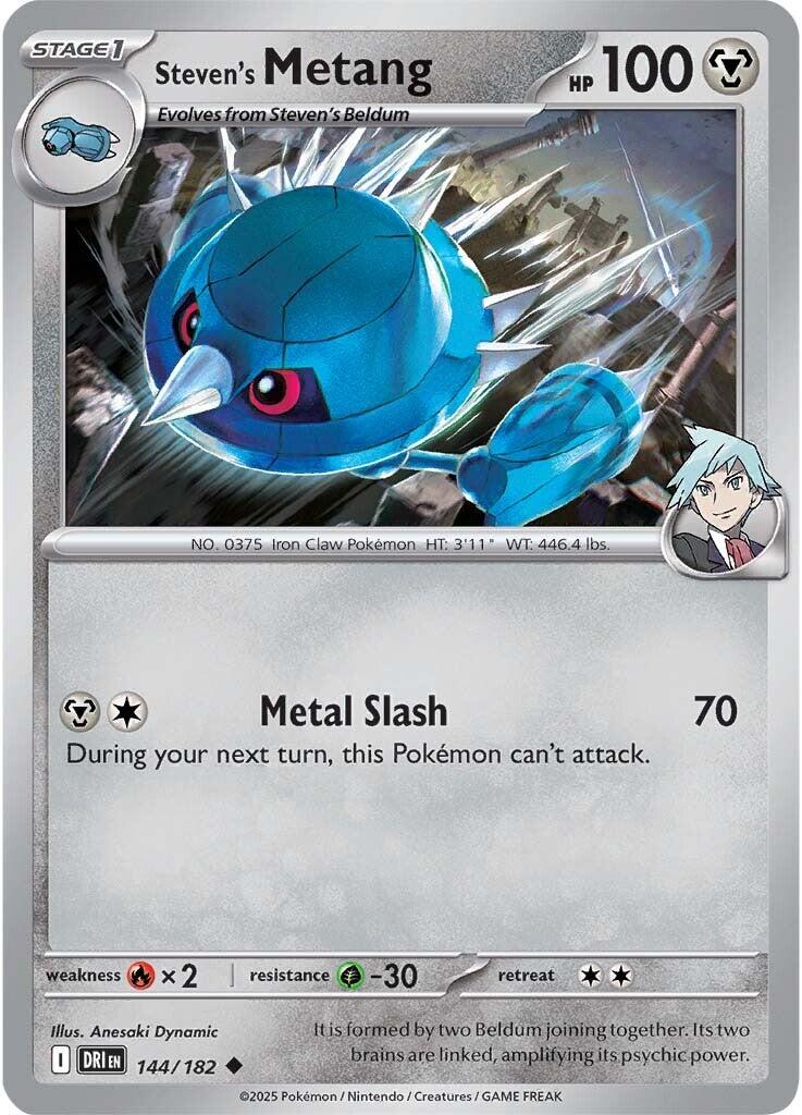 Steven's Metang (144/182) [Scarlet & Violet: Destined Rivals] | Jomio and Rueliete's Cards and Comics