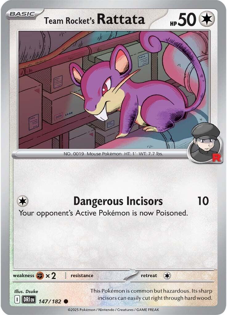 Team Rocket's Rattata (147/182) [Scarlet & Violet: Destined Rivals] | Jomio and Rueliete's Cards and Comics