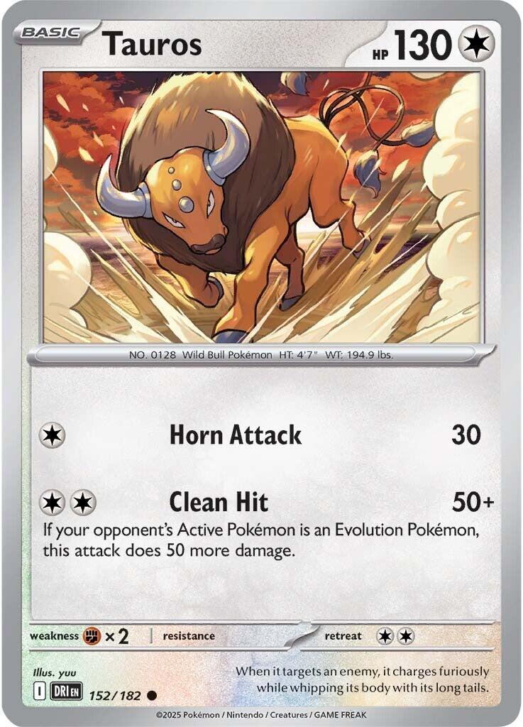 Tauros (152/182) [Scarlet & Violet: Destined Rivals] | Jomio and Rueliete's Cards and Comics
