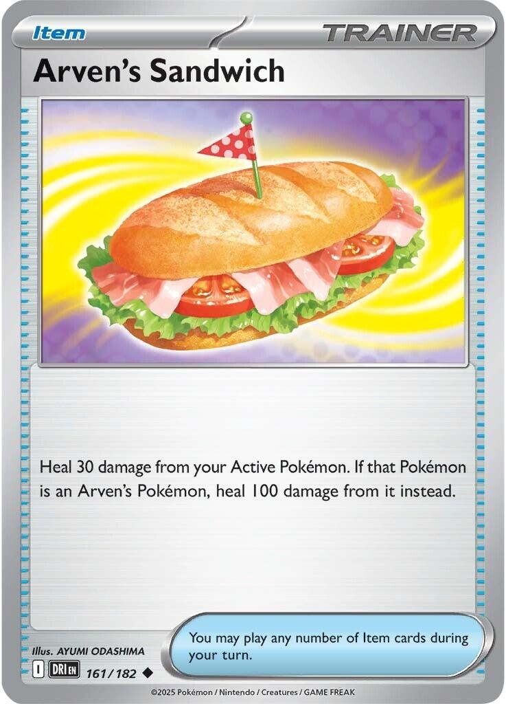 Arven's Sandwich (161/182) [Scarlet & Violet: Destined Rivals] | Jomio and Rueliete's Cards and Comics