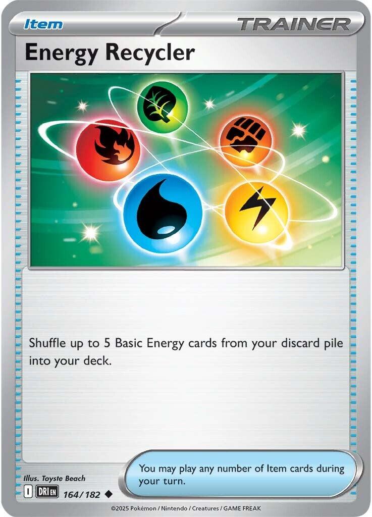 Energy Recycler (164/182) [Scarlet & Violet: Destined Rivals] | Jomio and Rueliete's Cards and Comics