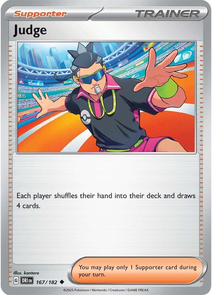 Judge (167/182) [Scarlet & Violet: Destined Rivals] | Jomio and Rueliete's Cards and Comics
