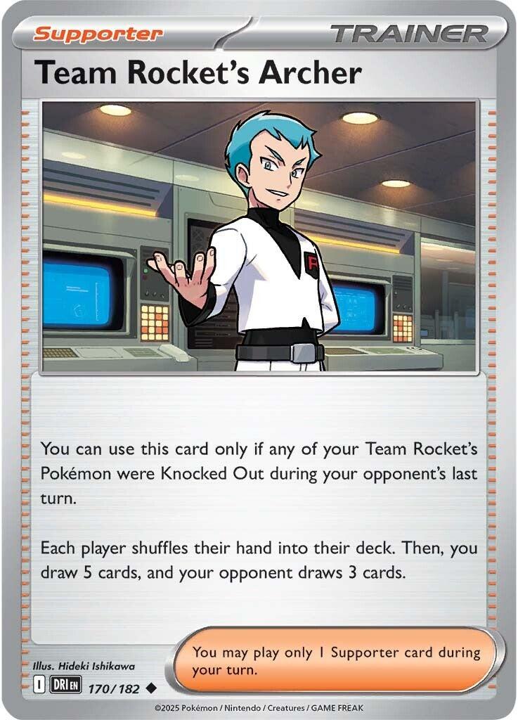Team Rocket's Archer (170/182) [Scarlet & Violet: Destined Rivals] | Jomio and Rueliete's Cards and Comics