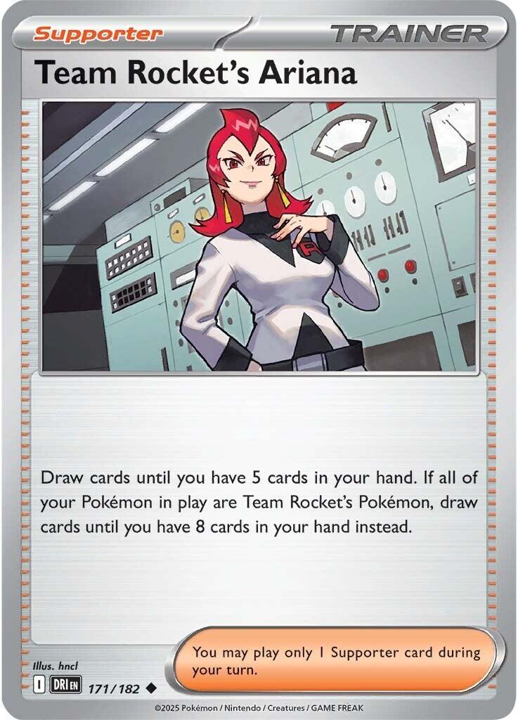 Team Rocket's Ariana (171/182) [Scarlet & Violet: Destined Rivals] | Jomio and Rueliete's Cards and Comics