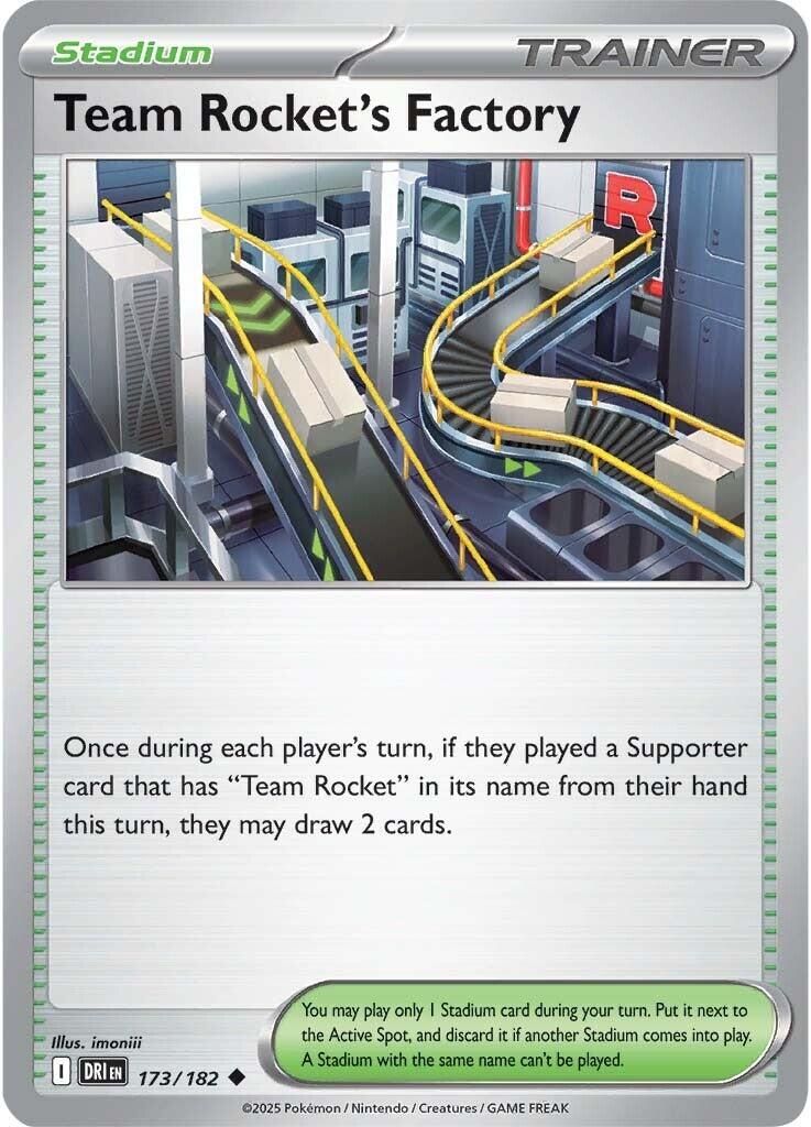 Team Rocket's Factory (173/182) [Scarlet & Violet: Destined Rivals] | Jomio and Rueliete's Cards and Comics