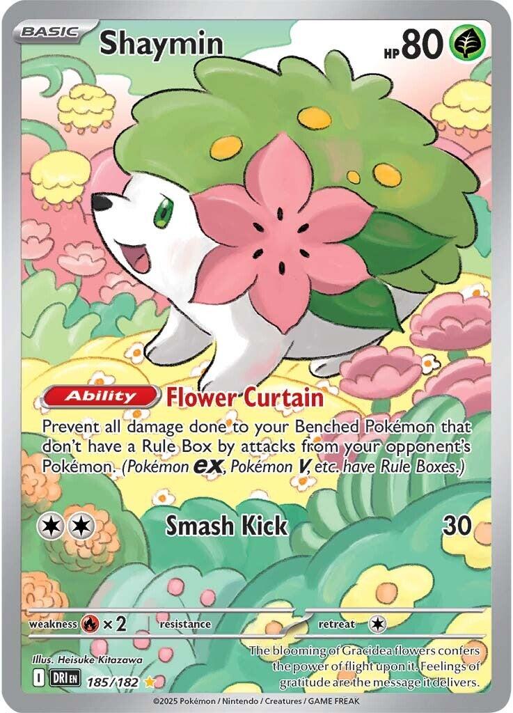 Shaymin (185/182) [Scarlet & Violet: Destined Rivals] | Jomio and Rueliete's Cards and Comics