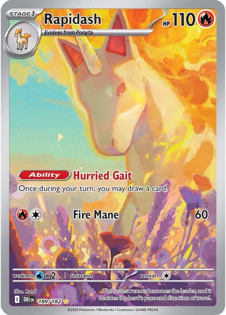 Rapidash (189/182) [Scarlet & Violet: Destined Rivals] | Jomio and Rueliete's Cards and Comics