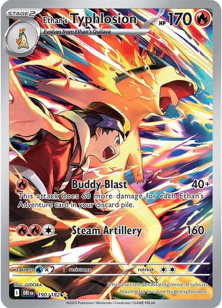 Ethan's Typhlosion (190/182) [Scarlet & Violet: Destined Rivals] | Jomio and Rueliete's Cards and Comics