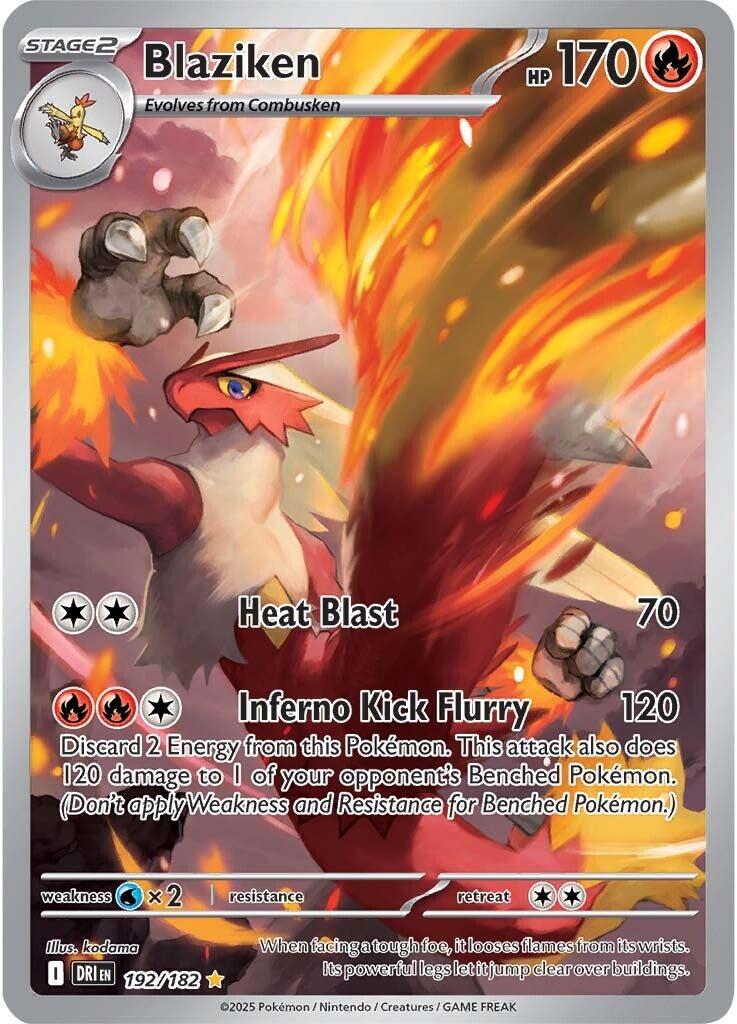 Blaziken (192/182) [Scarlet & Violet: Destined Rivals] | Jomio and Rueliete's Cards and Comics