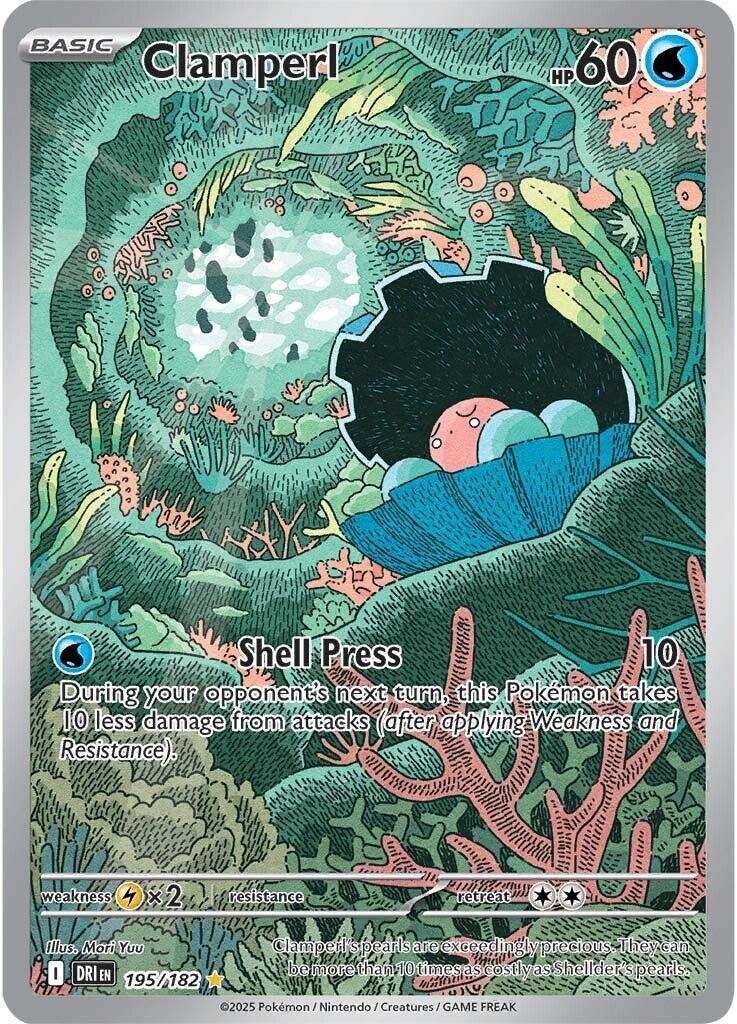 Clamperl (195/182) [Scarlet & Violet: Destined Rivals] | Jomio and Rueliete's Cards and Comics