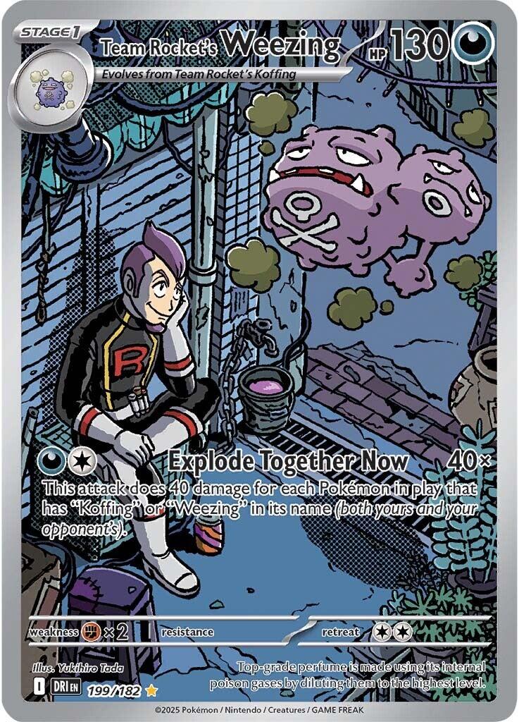 Team Rocket's Weezing (199/182) [Scarlet & Violet: Destined Rivals] | Jomio and Rueliete's Cards and Comics