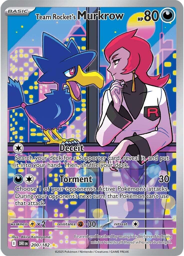 Team Rocket's Murkrow (200/182) [Scarlet & Violet: Destined Rivals] | Jomio and Rueliete's Cards and Comics