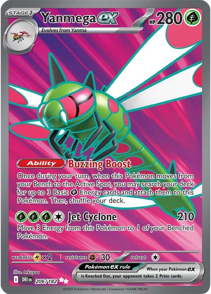 Yanmega ex (206/182) [Scarlet & Violet: Destined Rivals] | Jomio and Rueliete's Cards and Comics