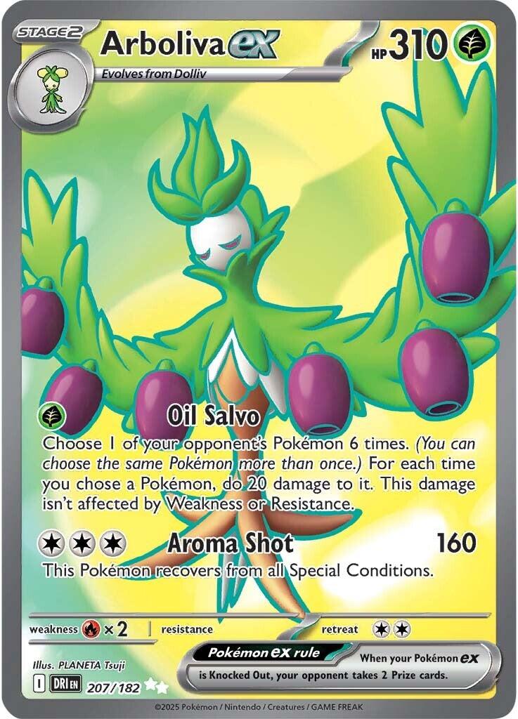 Arboliva ex (207/182) [Scarlet & Violet: Destined Rivals] | Jomio and Rueliete's Cards and Comics