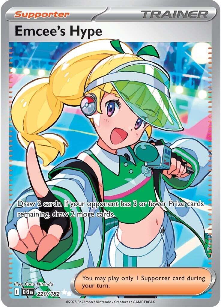 Emcee's Hype (220/182) [Scarlet & Violet: Destined Rivals] | Jomio and Rueliete's Cards and Comics