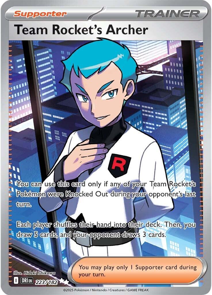 Team Rocket's Archer (223/182) [Scarlet & Violet: Destined Rivals] | Jomio and Rueliete's Cards and Comics