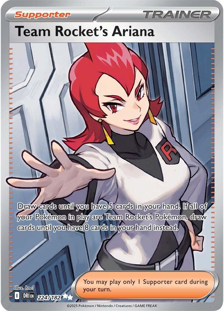 Team Rocket's Ariana (224/182) [Scarlet & Violet: Destined Rivals] | Jomio and Rueliete's Cards and Comics