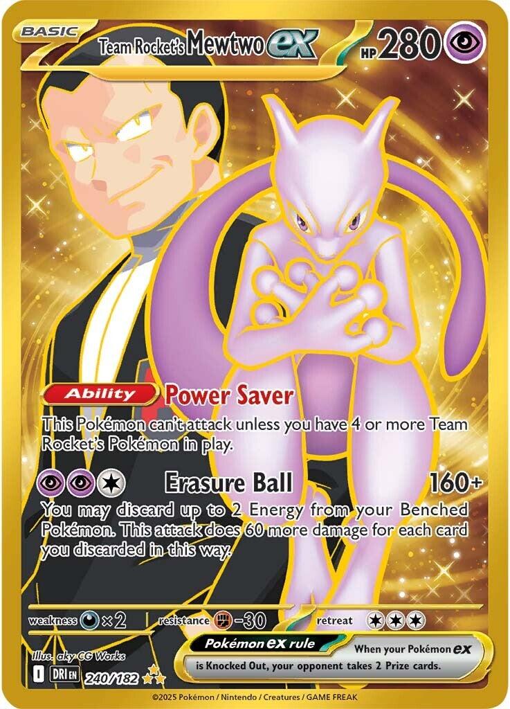 Team Rocket's Mewtwo ex (240/182) [Scarlet & Violet: Destined Rivals] | Jomio and Rueliete's Cards and Comics