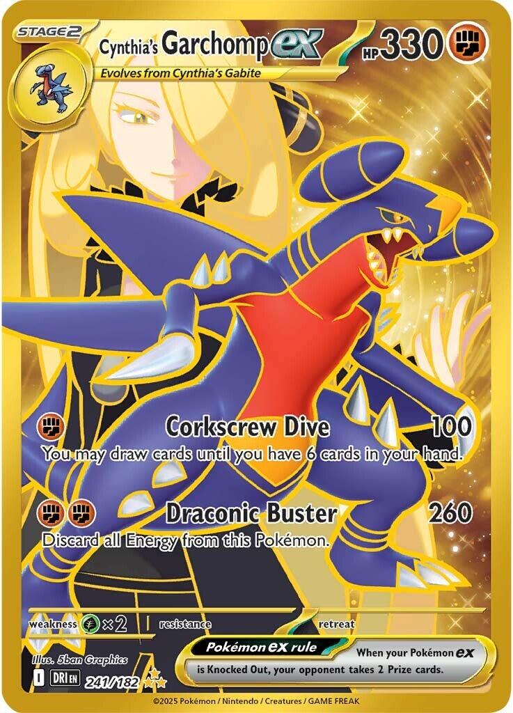 Cynthia's Garchomp ex (241/182) [Scarlet & Violet: Destined Rivals] | Jomio and Rueliete's Cards and Comics