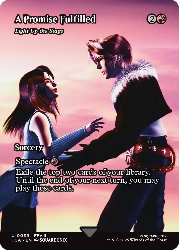 A Promise Fulfilled - Light Up the Stage (Showcase) [FINAL FANTASY : Through the Ages] | Jomio and Rueliete's Cards and Comics