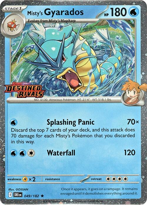 Misty's Gyarados (049/182) (Destined Rivals Stamp) [Scarlet & Violet: Destined Rivals] | Jomio and Rueliete's Cards and Comics