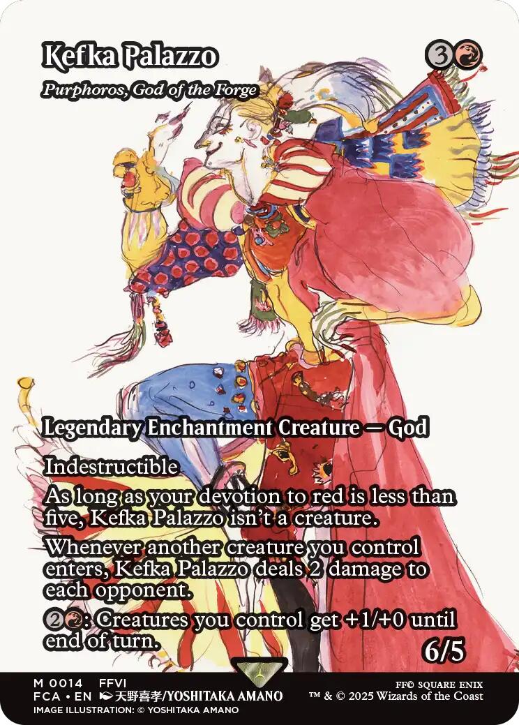 Kefka Palazzo - Purphoros, God of the Forge (Showcase) [FINAL FANTASY : Through the Ages] | Jomio and Rueliete's Cards and Comics