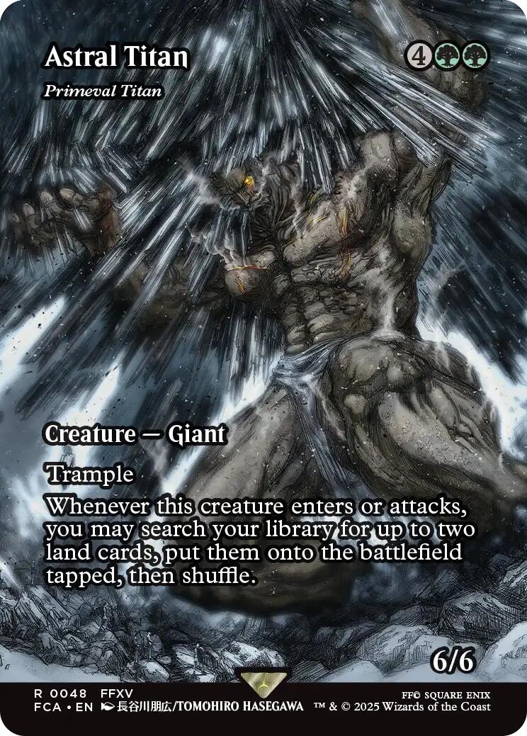 Astral Titan - Primeval Titan (Showcase) [FINAL FANTASY : Through the Ages] | Jomio and Rueliete's Cards and Comics